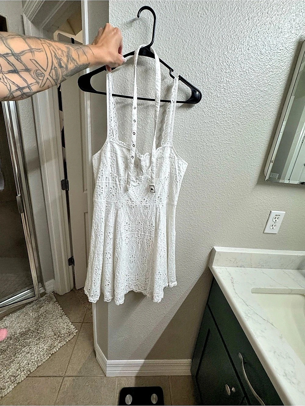 o.p.t White Lace Mini Dress Size 10